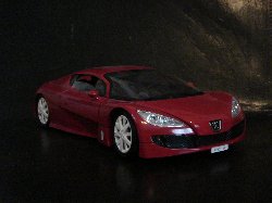 Peugeot Rc Carreau de couleur rouge foncé (Vue côté passager)